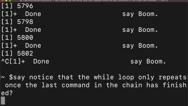 How to execute commands at the same time [Beatboxing in macOS Terminal] смотреть онлайн