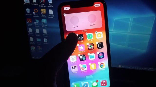 How to add contact widget on iphone screen ios 17