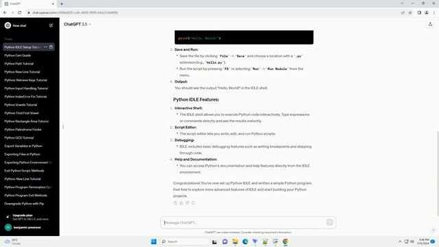 how to get python idle