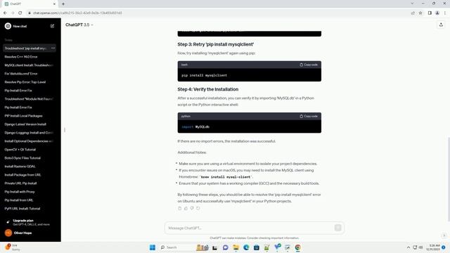 pip install mysqlclient error ubuntu смотреть онлайн