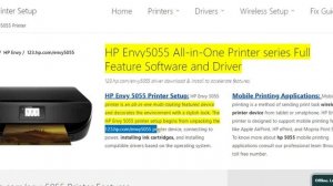 Hp smart app for HP Envy 5055 printer setup | Steps for driver download, wireless install