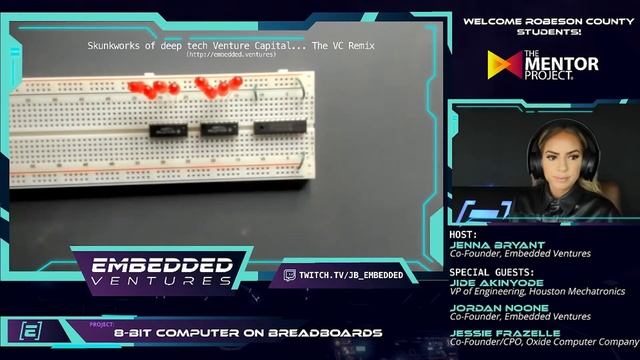 Jenna Learns: How to Build an 8-bit Computer [Part 8] || Embedded Ventures - The Mentor Project смотреть онлайн
