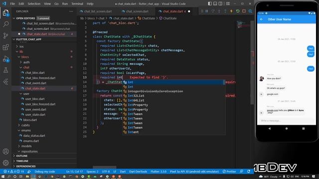 Flutter Chat App with Laravel From scratch | #5 : Chat Screen with Rest Api, Bloc and Freezed