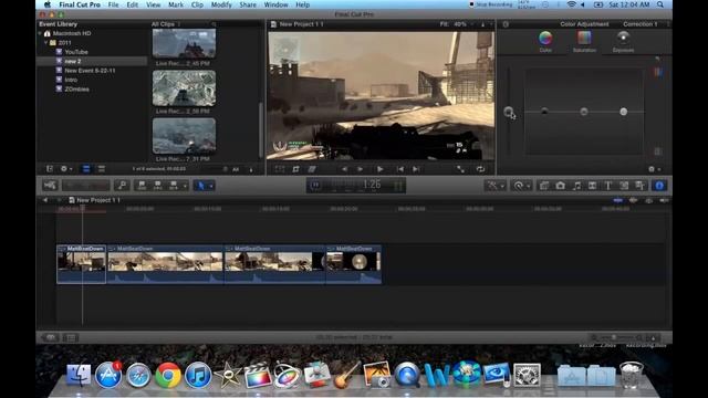 Final Cut Pro X Tutorial Part 1. Basics & Color Correction... смотреть онлайн