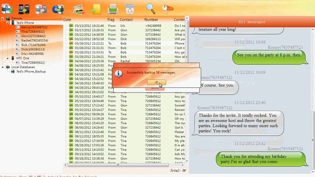Copy SMS MMS from iPhone to HTC One смотреть онлайн