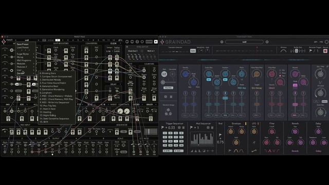 Treat x Sugar Bytes Graindad  Sugar Bytes Nest - nesting plugins for grainular harvest