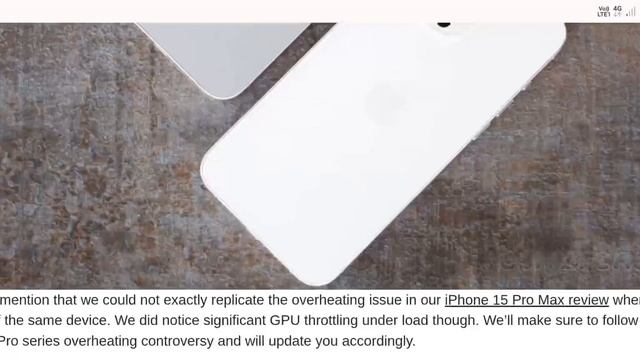 Apple acknowledges iPhone 15 Pro series overheating issues, promises fix ||