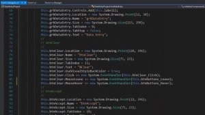 C# Windows Forms Data Entry Project Part 15 - InitializeComponents Method