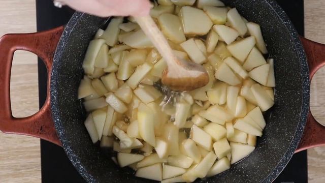 How to make a quick and tasty dessert?--Rice pudding with apples is the best choice!!! смотреть онлайн