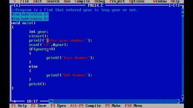 Module-6 (Programming C- Language) 18  Program in C find that entered year is leap or not