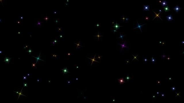 Colorful Stars HD SPACE GAMING BACKGROUND LOOP Animation Light Flare Effects