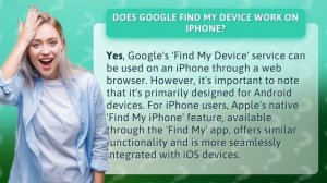 Does Google find my device work on iPhone?