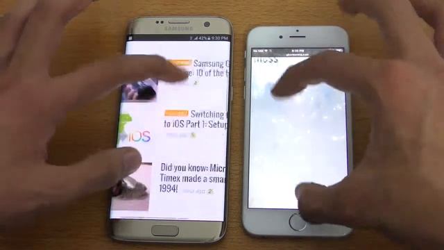 iPhone 6 vs Galaxy S7 Edge Speed Test 4K apple 6 uygulama geçişlerinde performans farkı attı смотреть онлайн