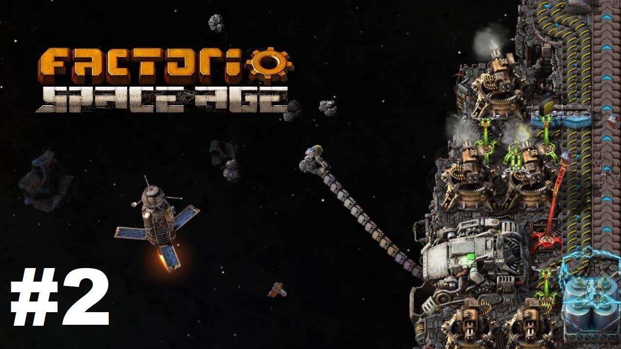 Factorio Space Age #02 - Автоматизация науки и сталь (Прохождение)