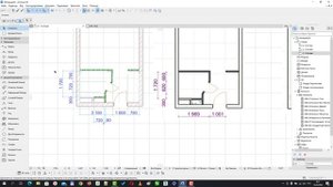 Двери в Архикаде. Установка дверей и проемов. Как настроить отображение стен на плане и в разрезе