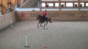 Соскок с посадкой в седло через шею лошади