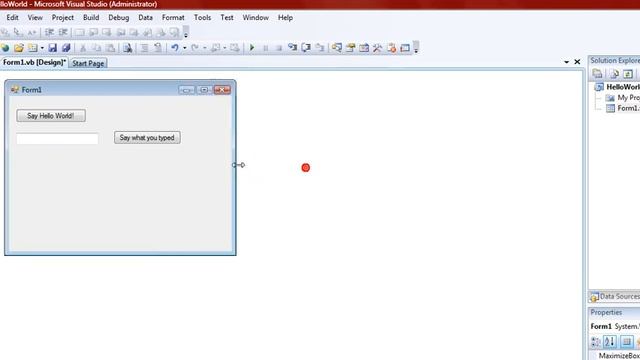 Visual Basic - Hello World Tutorial смотреть онлайн