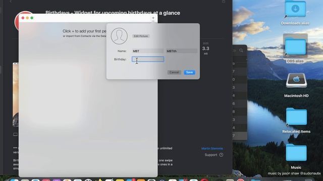 Birthdays - Widget for upcoming birthdays at a glance App [MAC] Basic Overview - Mac App Store смотреть онлайн