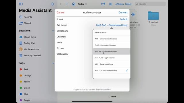 Batch convert audio files - Media Assistant iOS смотреть онлайн