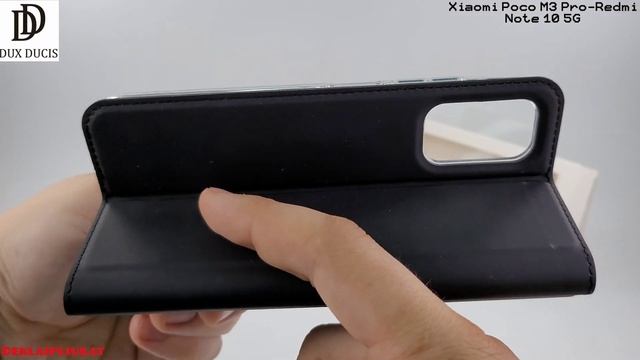 Dux Ducis black color Xiaomi Poco M3 Pro-Redmi Note 10 5G dėklas-case-чехол