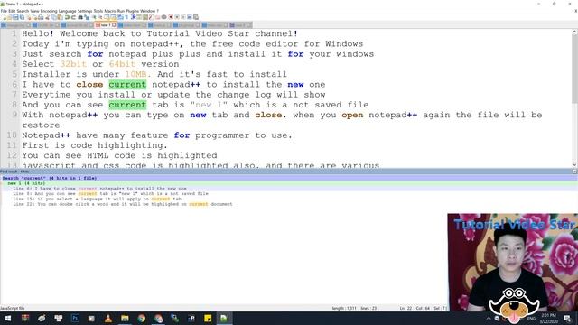 Notepad++ Tutorial For Beginners Programmer |  Best Code Editor | Tutorial Video Star [5K Ultra-HD]