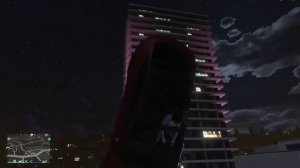 Gate catapult into aerial 360 into wallride! With a TESLA (GTA Online)