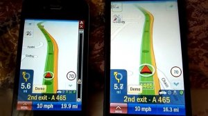 Copilot Live 8   iPhone 4 vs HTC HD2