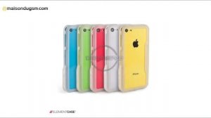 Bumper Element Case Prisma iPhone 5C Blanc Transparent