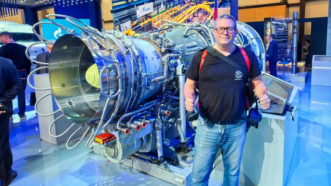 На Петербургском газовом форуме-2024 показали газотурбинный двигатель нового поколения АЛ-41СТ-25