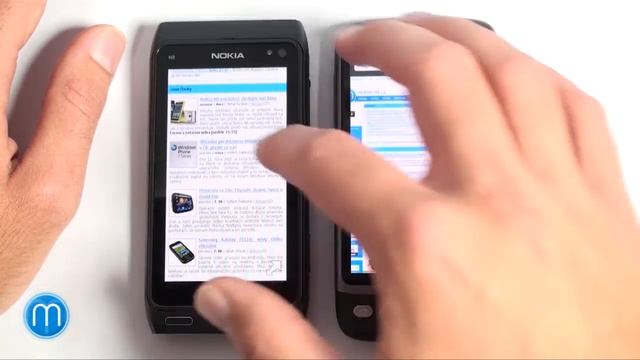 Nokia N8 - internetový prohlížeč смотреть онлайн