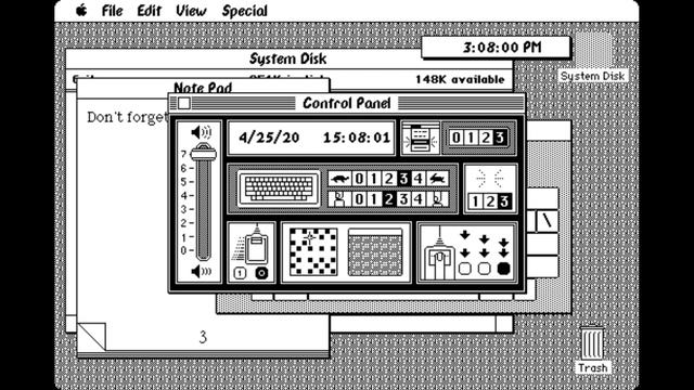 Macintosh Finder 1.0 (1984 January) - Tour - Mini vMac смотреть онлайн
