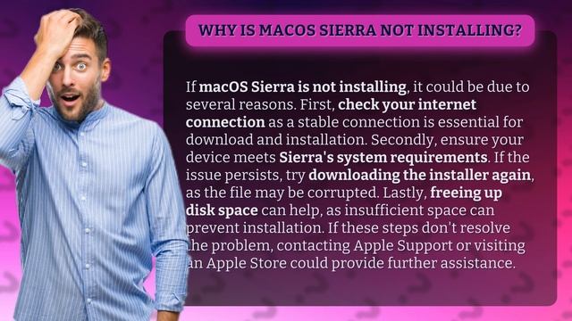 Why is macOS Sierra not installing? смотреть онлайн