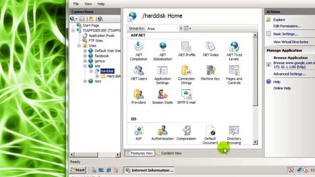 Add Application on Intenet information Service Windows server 2008 смотреть онлайн