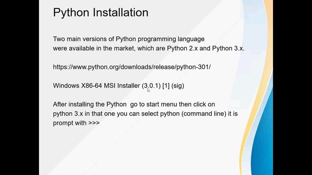 Python installation