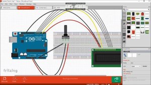 Tutorial Proteus 8,Arduino ide, Fritzing ~ Arduino,Potensio,Lcd