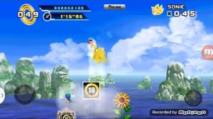 Super sonic gameplay( sonic 4 episode 1) Android version