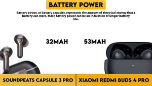 Soundpeats Capsule 3 Pro vs Xiaomi Redmi Buds 4 Pro Comparison