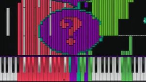 Music video shows piano windows Xp music using only a few (songs:98-FPA)