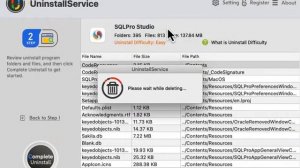 Use UninstallService to Uninstall SQLPro Studio on Mac