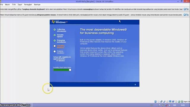 Tutorial Instal Windows XP di VirtualBox смотреть онлайн