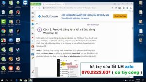 Lỗi không vào được cài đặt setting win 10 LH zalo 039.833.7226