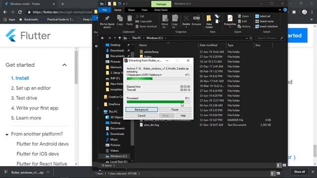 FLUTTER SDK WINDOWS Installation