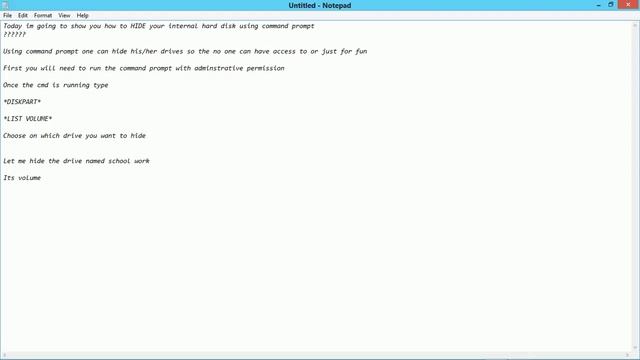 HOW TO HIDE ANY DRIVE USING CMD смотреть онлайн