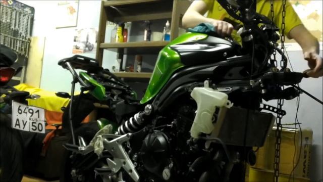 Запуск Kawasaki ER6 2013 смотреть онлайн