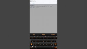 Swipe keyboard for iPhone