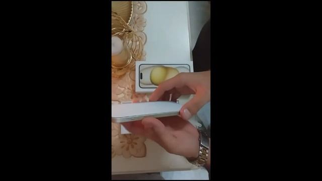 Unboxing new iPhone 15 plus yellow #iphone смотреть онлайн