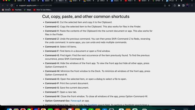 Shortcuts for Mac Os |2022| !!!!
