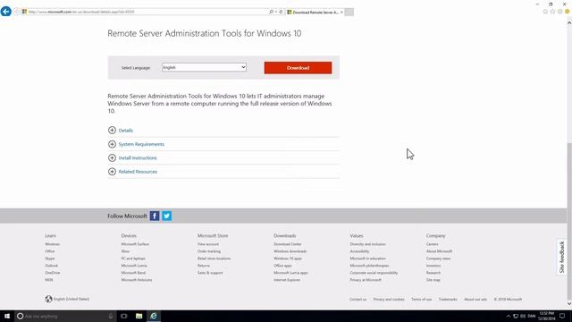 Windows Server 2016 Core Remote administration
