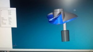 обработка в 3х осях лодочного винта на 9.9 лошадок 11 шаг.