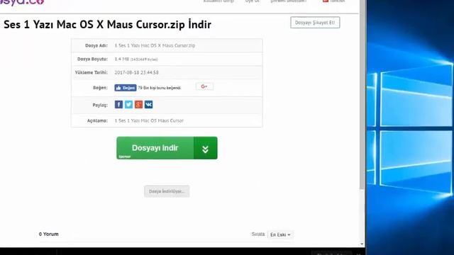 Windows'larda Mac OS X Maus Cursor Yapma [%100!!] смотреть онлайн